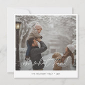 Oh, was Spaß Weihnachten Familie Spaß Schnee Foto (Vorderseite)