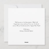 Oh, was Spaß Weihnachten Familie Spaß Schnee Foto (Rückseite)