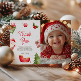 Oh, was Spaß Weihnachten Foto Dankeschön Karte