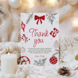 Oh, was Spaß Weihnachten Geburtstag Danke Karte