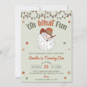 Oh, was Spaß Weihnachten Geburtstag Einladung (Vorderseite)