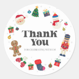 Oh, was Spaß Weihnachten Geburtstag Gefallen Tag S Runder Aufkleber