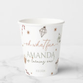 Oh, was Spaß Weihnachten Geburtstag Pappbecher (Vorderseite)