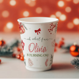 Oh, was Spaß Weihnachten Geburtstag Pappbecher