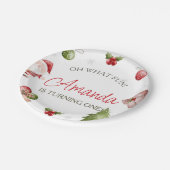 Oh, was Spaß Weihnachten Geburtstag Pappteller (Schrägansicht)