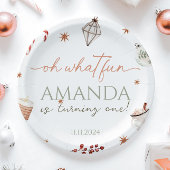 Oh, was Spaß Weihnachten Geburtstag Pappteller