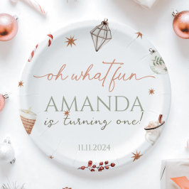 Oh, was Spaß Weihnachten Geburtstag Pappteller