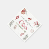 Oh, was Spaß Weihnachten Geburtstag Serviette (Ecke)