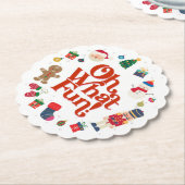 Oh, was Spaß Weihnachten Geburtstag Untersetzer (angewinkelt)