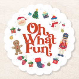 Oh, was Spaß Weihnachten Geburtstag Untersetzer