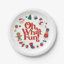Oh, was Spaß Weihnachten Geburtstagsparty Dekorati Pappteller