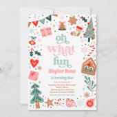 Oh, was Spaß Weihnachten Geburtstagsparty Einladung (Vorderseite)