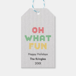 Oh, was Spaß Weihnachten Geschenkanhänger