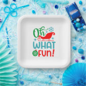 Oh, was Spaß Weihnachten ist Pappteller (Party)