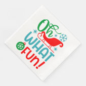 Oh, was Spaß Weihnachten ist Serviette (Ecke)