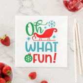 Oh, was Spaß Weihnachten ist Serviette (Beispiel)