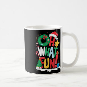 Oh, was Spaß Weihnachten mit Kranz und Baum Kaffeetasse
