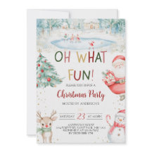 Oh, was Spaß Weihnachten Party Einladung