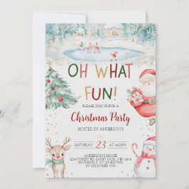 Oh, was Spaß Weihnachten Party Einladung