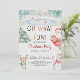 Oh, was Spaß Weihnachten Party Einladung