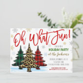 Oh, was Spaß Weihnachten Party Einladung (Stehend Vorderseite)