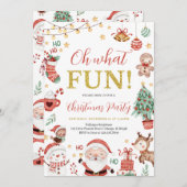Oh, was Spaß Weihnachten Party Einladung (Vorne/Hinten)
