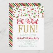 Oh, was Spaß Weihnachten Party Einladung (Vorne/Hinten)
