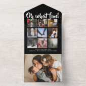 Oh, was Spaß Weihnachten Personalisiert alles in e All In One Einladung (Innen Boden)