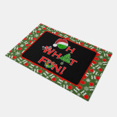Oh, was Spaß Weihnachten Pickleball Green & Red Sn Fußmatte (Schrägansicht)