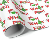 Oh, was Spaß Weihnachten Pickleball Grün und Weiß Geschenkpapier (Rolleneckpunkt)