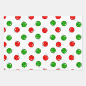 Oh, was Spaß Weihnachten Pickleball Grün und Weiß Geschenkpapier Set (Vorderseite 2)