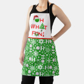 Oh, was Spaß Weihnachten Pickleball Ho Ho Ho Green Schürze (InSitu)