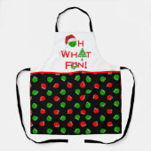 Oh, was Spaß Weihnachten Pickleball Ornamente Schürze (Vorderseite)