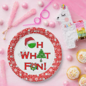 Oh, was Spaß Weihnachten Pickleball Party Red Whit Pappteller (Party)