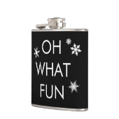 Oh, was Spaß Weihnachten Snowflake Flasche - schwa Flachmann (Links)