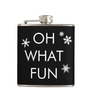 Oh, was Spaß Weihnachten Snowflake Flasche - schwa Flachmann