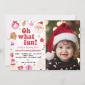 Oh, was Spaß Weihnachten Weihnachten Einladung (Vorderseite)