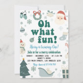 Oh, was Spaß Weihnachten Weihnachten ersten Geburt Einladung (Vorderseite)