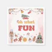 Oh, was Spaß Weihnachten Weihnachten Geburtstag Na Serviette (Vorderseite)