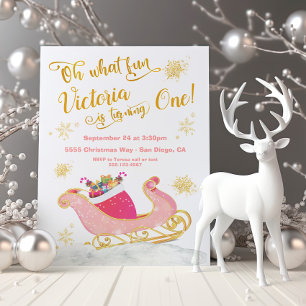 Oh, was Spaß Weihnachten Weihnachten Sleigh Geburt Einladung