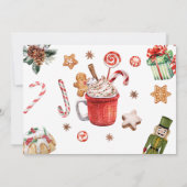 Oh, was Spaß Weihnachten Winter ersten Foto Einladung (Rückseite)