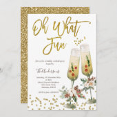 Oh, was Spaß Weihnachts-Cocktail-Party Einladung (Vorne/Hinten)