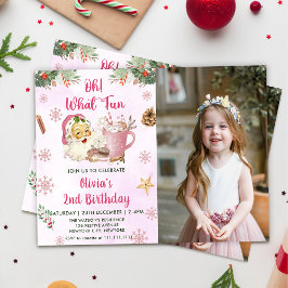 Oh! Was Spaß Weihnachts-Cookie Geburtstagsparty Einladung