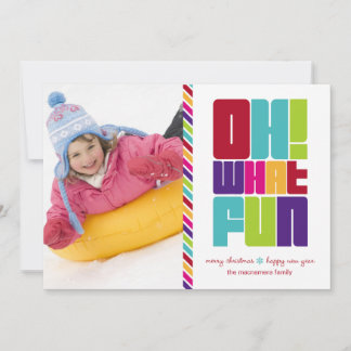 Oh! Was Spaß Weihnachts-Flat Card Feiertagskarte