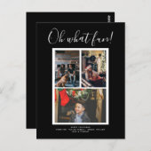 Oh, was Spaß Weihnachts-Foto Personalisiert Postkarte (Vorne/Hinten)