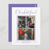 Oh, was Spaß Weihnachts-Foto Personalisiert Postkarte (Vorne/Hinten)