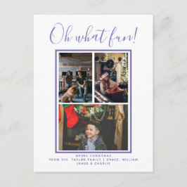 Oh, was Spaß Weihnachts-Foto Personalisiert Postkarte