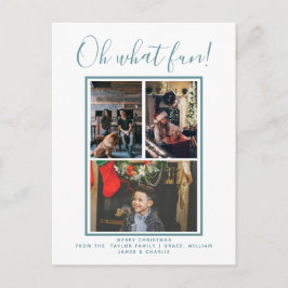 Oh, was Spaß Weihnachts-Foto Personalisiert Postkarte