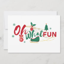 Oh, was Spaß - Weihnachts-Grußkarte