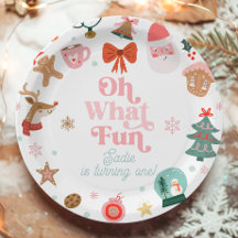 Oh, was Spaß Weihnachts-Party Girl 1. Geburtstag